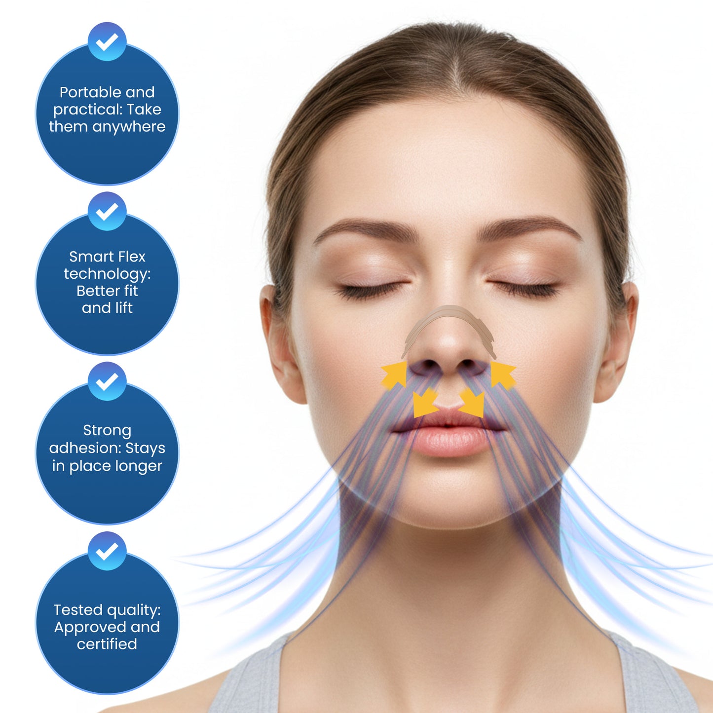 Haslom® Premium Nasal Strips - 50 strips