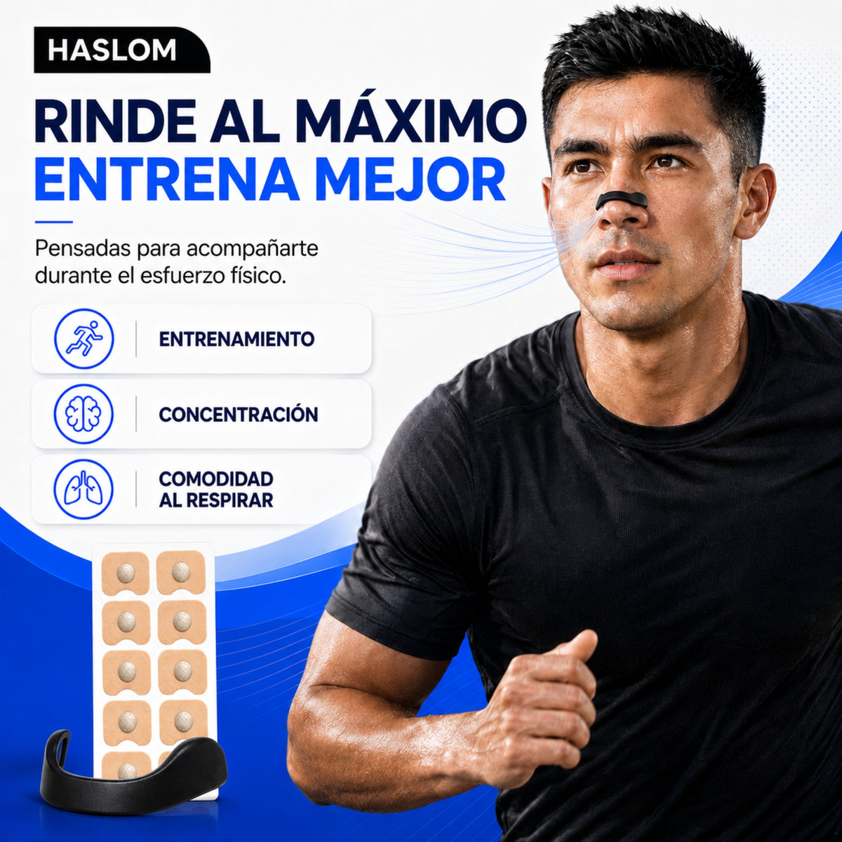 Tiras nasales magnéticas para entrenar