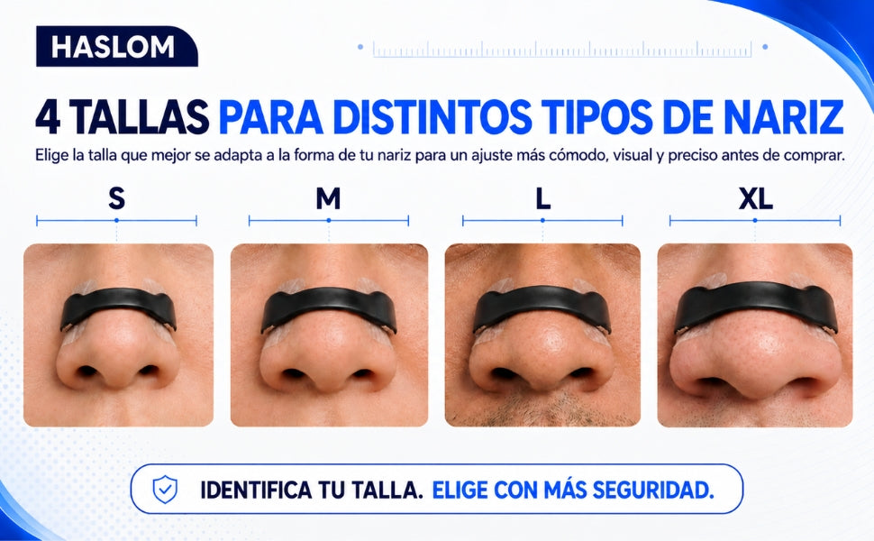 4 tallas para distintos tipos de nariz