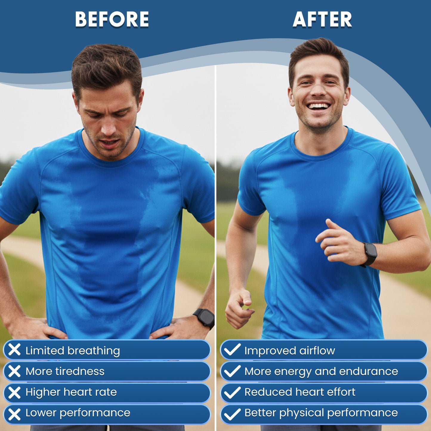 Haslom® Premium Nasal Strips - 50 strips