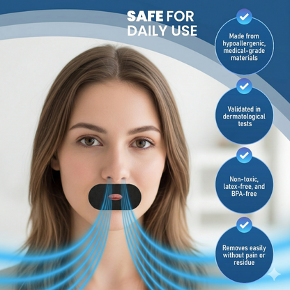 Haslom® Mouth Tape with Central Breathing Hole - 60 strips