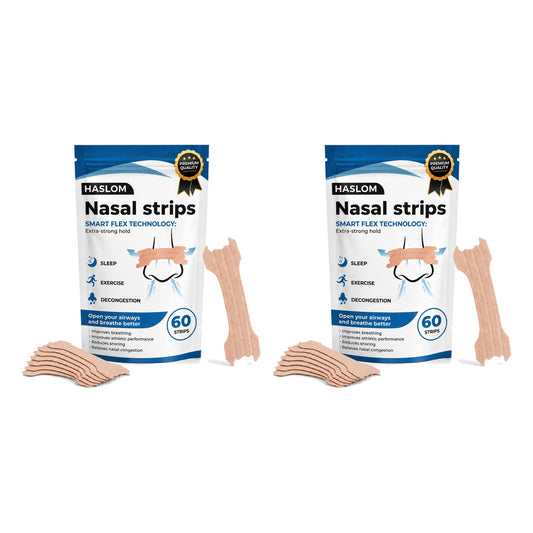 HASLOM Premium nasal strips Pack x2