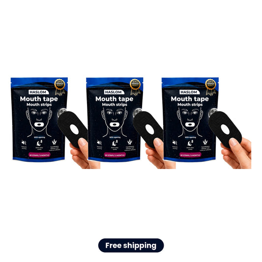HASLOM mouth tape with a hole Value Pack x3
