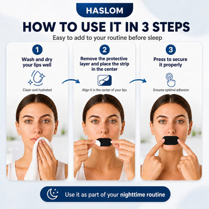 HASLOM mouth tape to breathe through your nose while you sleep