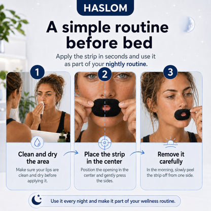 How to use HASLOM mouth tape with a hole