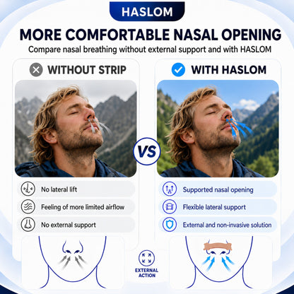 How to use HASLOM Premium nasal strips