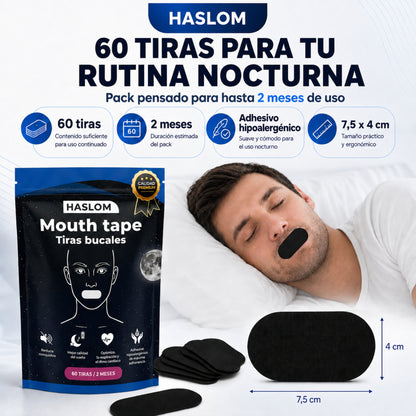 Cómo usar las tiras bucales para dormir HASLOM