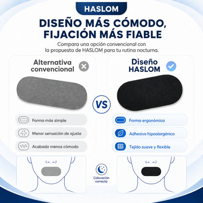 Tiras bucales para dormir HASLOM aptas para barba