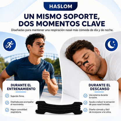 Tiras nasales para crossfit y gimnasio HASLOM Black